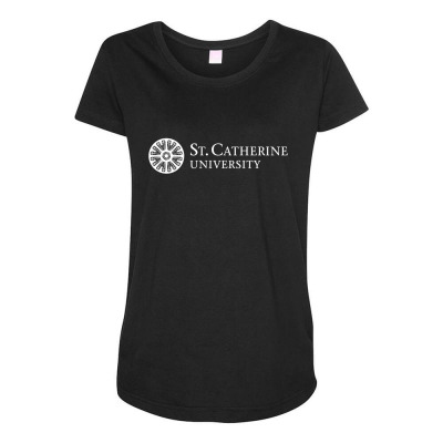 St. Catherine University Maternity Scoop Neck T-shirt Designed By Sophiavictoria