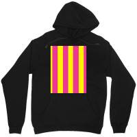 Pink And Yellow Vertical Stripes Design Unisex Hoodie | Artistshot