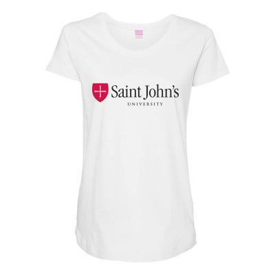 Saint John's University, Sju Maternity Scoop Neck T-shirt Designed By Sophiavictoria