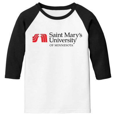 Saint Mary's University Of Minnesota Youth 3/4 Sleeve Designed By Sophiavictoria