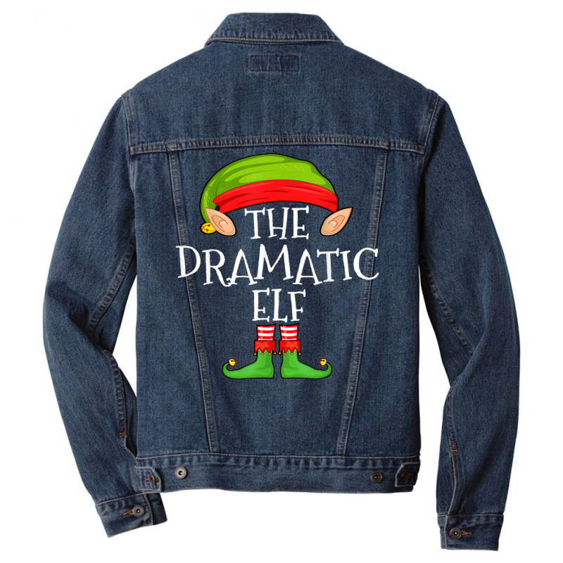 Xmas Dramatic Elf Matching Shirt Men Denim Jacket by August | Artistshot