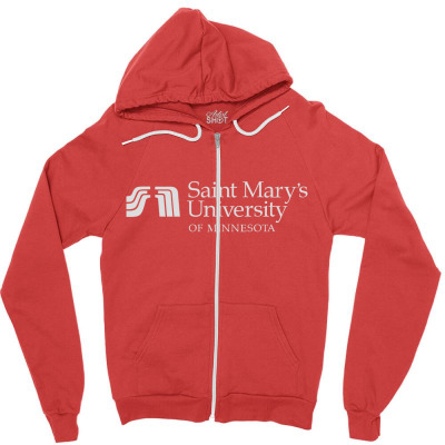 Saint Mary's University Of Minnesota Zipper Hoodie Designed By Sophiavictoria