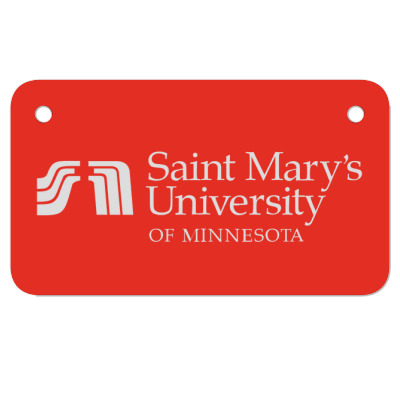 Saint Mary's University Of Minnesota Motorcycle License Plate Designed By Sophiavictoria