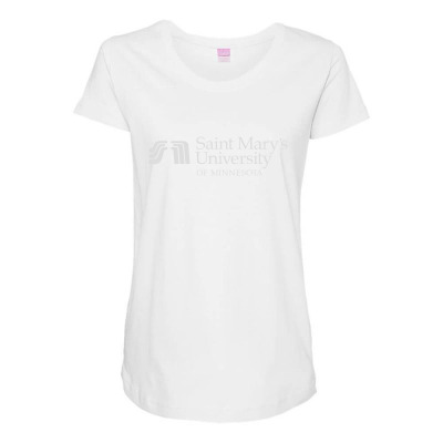 Saint Mary's University Of Minnesota Maternity Scoop Neck T-shirt Designed By Sophiavictoria
