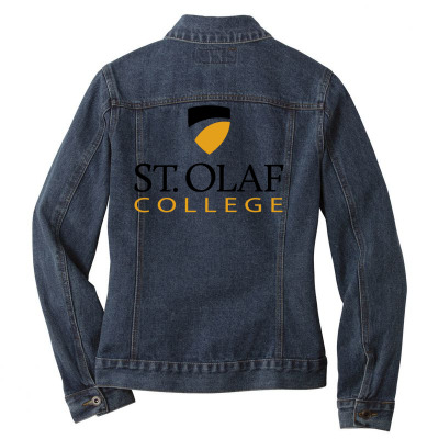 St. Olaf College Ladies Denim Jacket Designed By Sophiavictoria