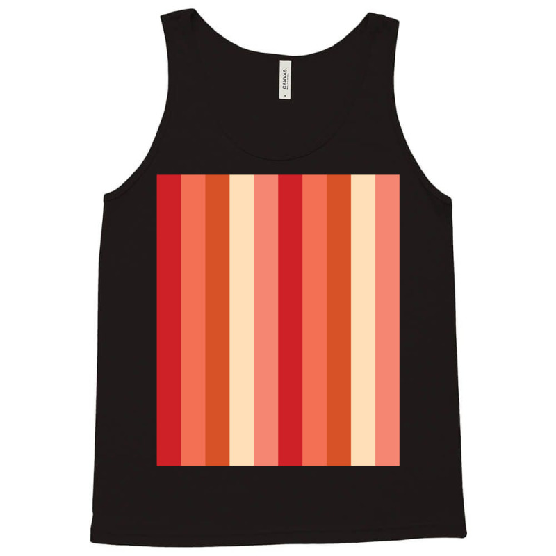 Red Verticallystriped Silver Titanium Iron Color, Red Degradation Patt Tank Top | Artistshot