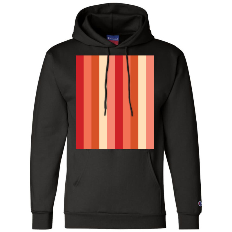 Red Verticallystriped Silver Titanium Iron Color, Red Degradation Patt Champion Hoodie | Artistshot