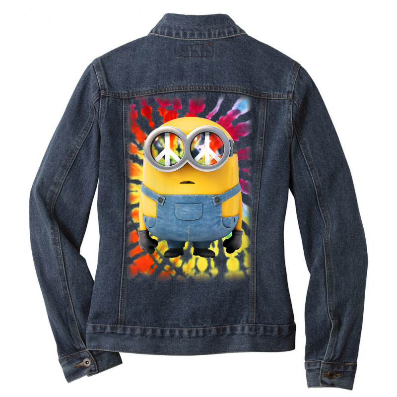 Peace And Love Ladies Denim Jacket by BuiDoc | Artistshot