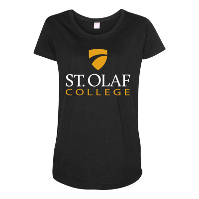 St. Olaf College Minnesota Maternity Scoop Neck T-shirt Designed By Sophiavictoria