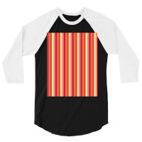 Red Verticallystriped Silver Titanium Iron Color, Red Degradation Patt 3/4 Sleeve Shirt | Artistshot