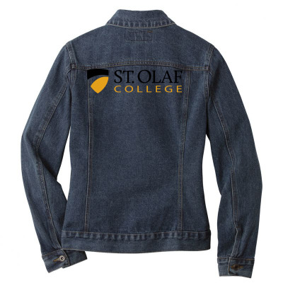 St. Olaf College Minnesota Ladies Denim Jacket Designed By Sophiavictoria