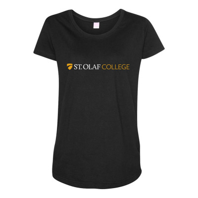 St. Olaf College Maternity Scoop Neck T-shirt Designed By Sophiavictoria