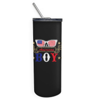 American Boy Love American Flag Skinny Tumbler | Artistshot