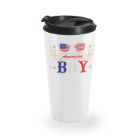 American Boy Love American Flag Travel Mug | Artistshot