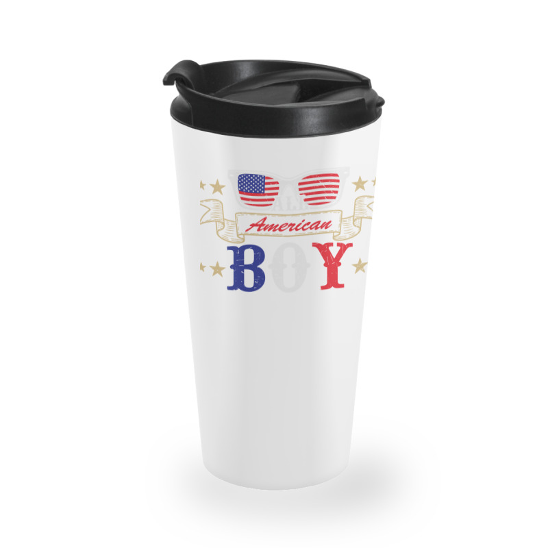 American Boy Love American Flag Travel Mug | Artistshot