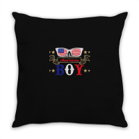 American Boy Love American Flag Throw Pillow | Artistshot