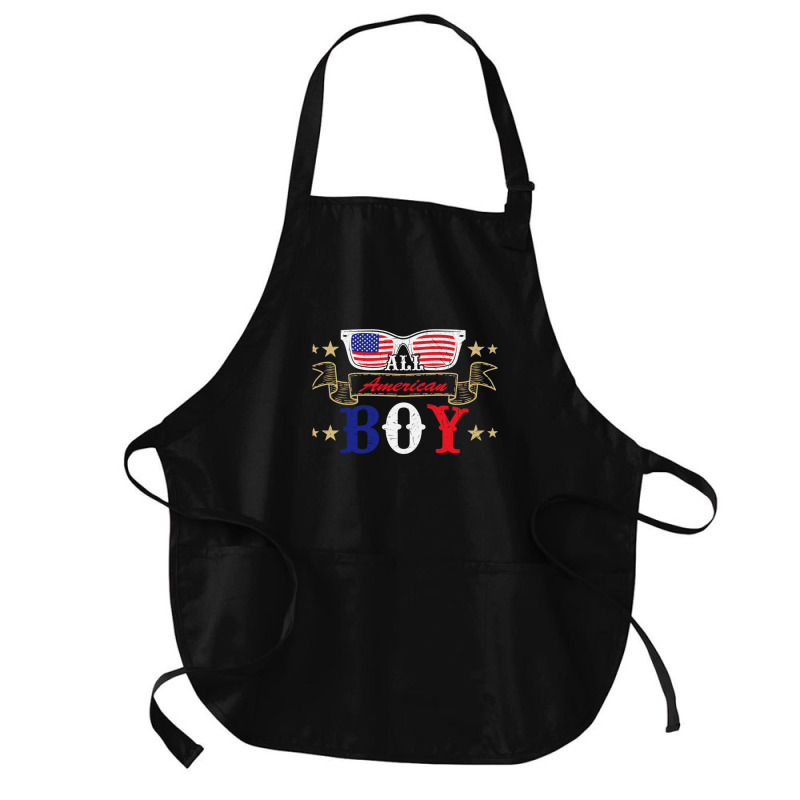 American Boy Love American Flag Medium-length Apron | Artistshot