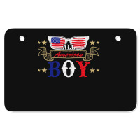 American Boy Love American Flag Atv License Plate | Artistshot