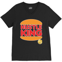 Hustle University - Hustle King V-neck Tee | Artistshot