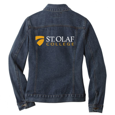 St. Olaf College Ladies Denim Jacket Designed By Sophiavictoria