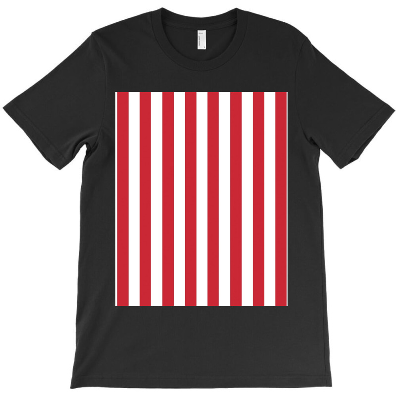 Red And White Vertical Stripes Pattern Graphic T-shirt | Artistshot