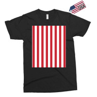 Red And White Vertical Stripes Pattern Graphic Exclusive T-shirt | Artistshot