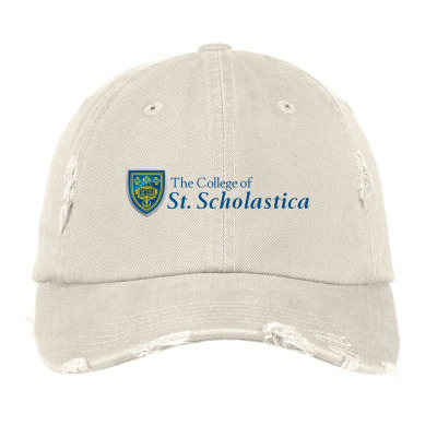 College Of St. Scholastica Vintage Cap Designed By Sophiavictoria