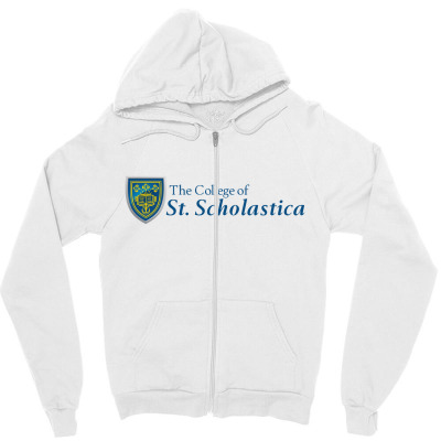 College Of St. Scholastica Zipper Hoodie Designed By Sophiavictoria