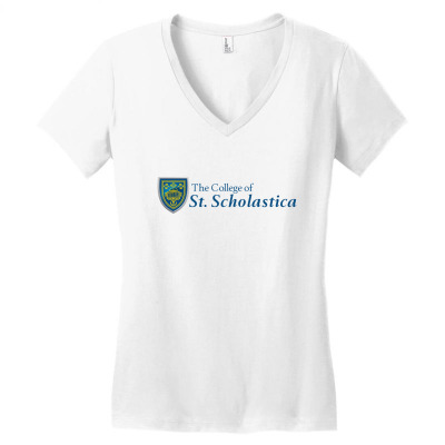 College Of St. Scholastica Women's V-neck T-shirt Designed By Sophiavictoria