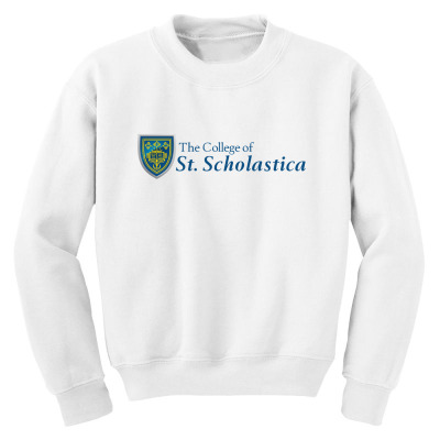 College Of St. Scholastica Youth Sweatshirt Designed By Sophiavictoria