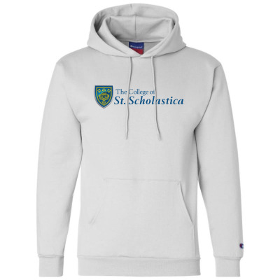 College Of St. Scholastica Champion Hoodie Designed By Sophiavictoria