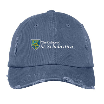 College Of St. Scholastica Vintage Cap Designed By Sophiavictoria