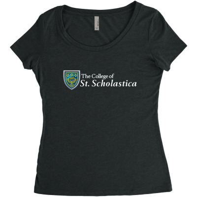 College Of St. Scholastica Women's Triblend Scoop T-shirt Designed By Sophiavictoria