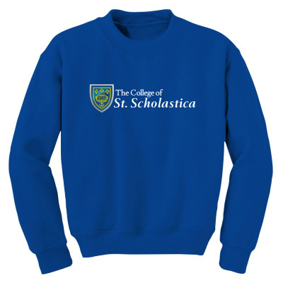 College Of St. Scholastica Youth Sweatshirt Designed By Sophiavictoria