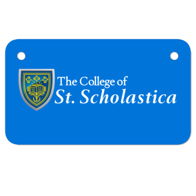 College Of St. Scholastica Motorcycle License Plate Designed By Sophiavictoria