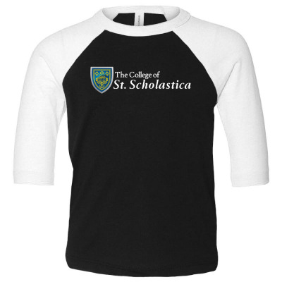 College Of St. Scholastica Toddler 3/4 Sleeve Tee Designed By Sophiavictoria