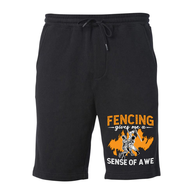 Fencing Fencing Gives Me A Sense Of Longswords Duel Fencer Fleece Short | Artistshot