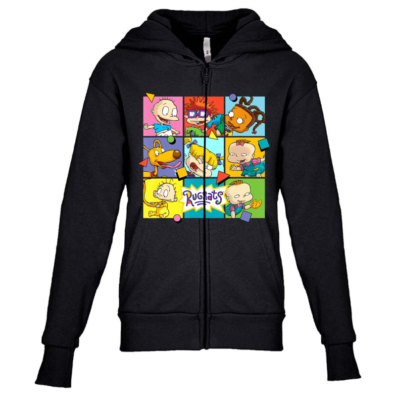 Rugrats Character Squares Youth Zipper Hoodie by cm-arts | Artistshot