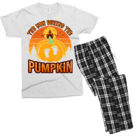 Halloween Pregnancy For Men Expecting Pumpkin Costume Men's T-shirt Pajama Set | Artistshot