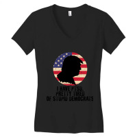 I Have Ptsd Pretty Tired Of Stupid Democrats Women's V-neck T-shirt | Artistshot