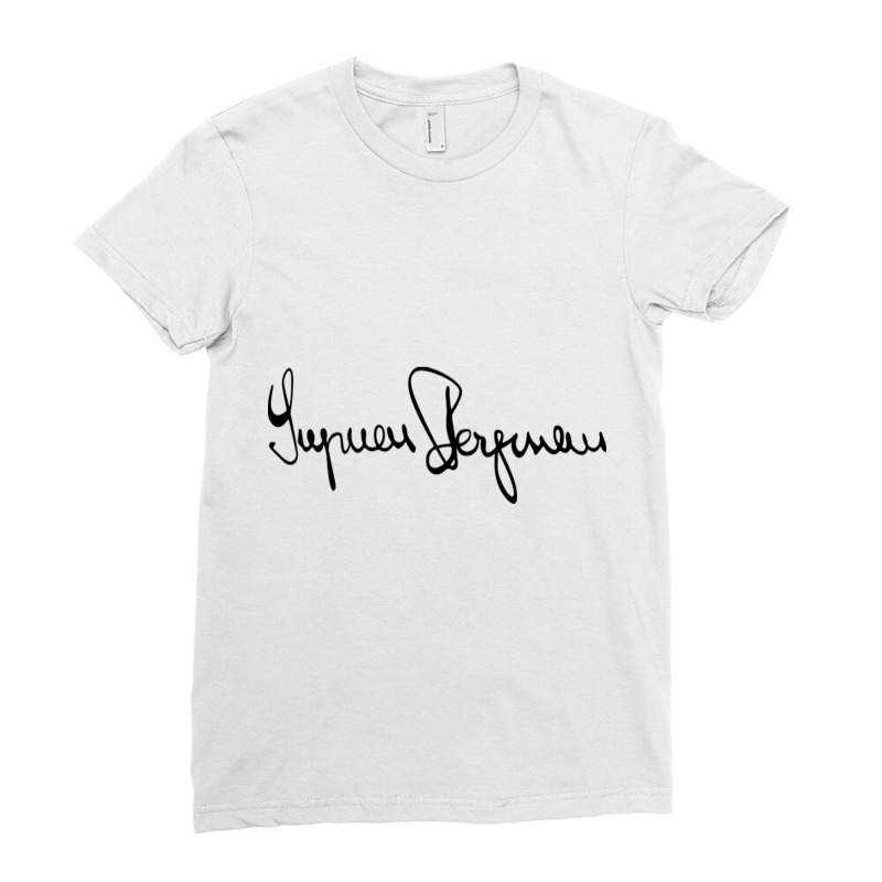 Ingmar Bergman Ingmar Bergman's Signature Ladies Fitted T-Shirt by NOAHOGLESBY | Artistshot