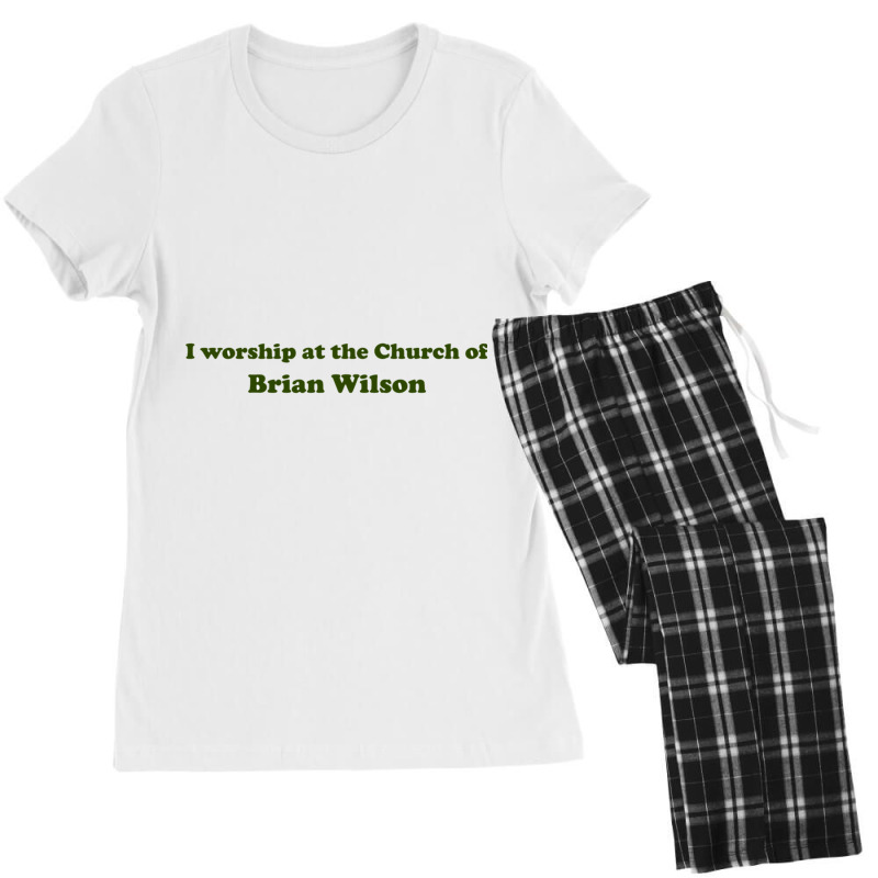 I Worship At The Church Of Brian Wilson Women's Pajamas Set by GREGORYBASKERVILLE | Artistshot