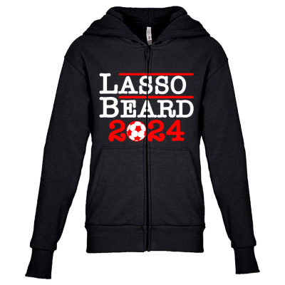 Lasso Beard 2024 Youth Zipper Hoodie Designed By Bariteau Hannah