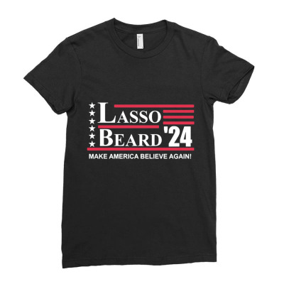 Lasso Beard 2024 Ladies Fitted T-shirt Designed By Bariteau Hannah