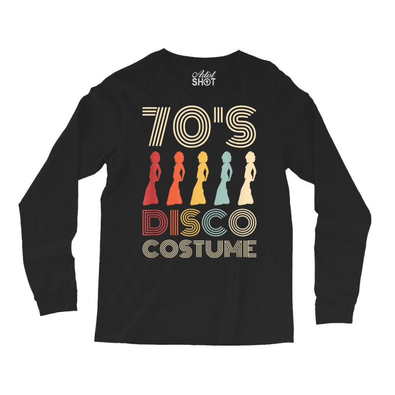 70s Disco Costume 70 Styles 1970s Women Themed Party Long Sleeve Shirts | Artistshot