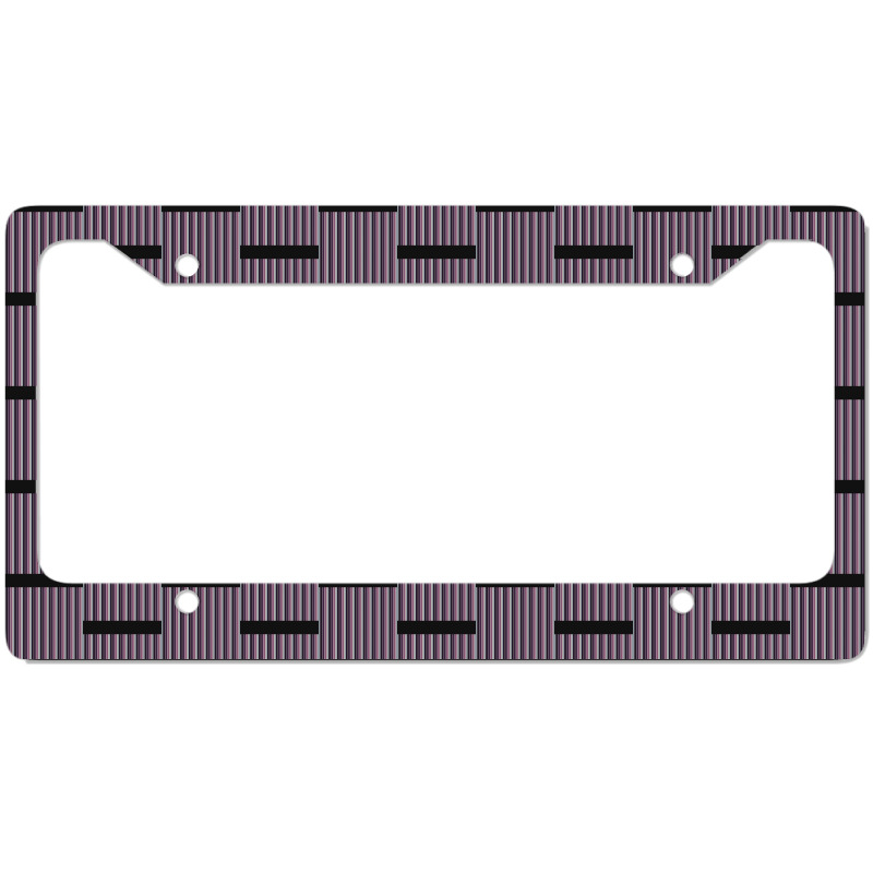 Vertical Striped Colors Skirt Chiffon Top License Plate Frame | Artistshot