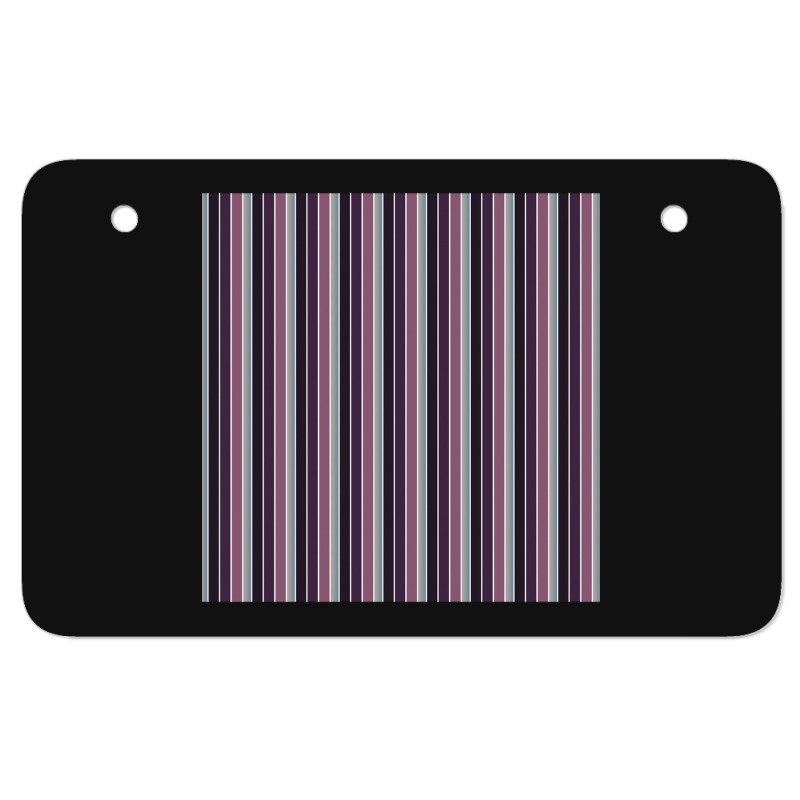 Vertical Striped Colors Skirt Chiffon Top Atv License Plate | Artistshot