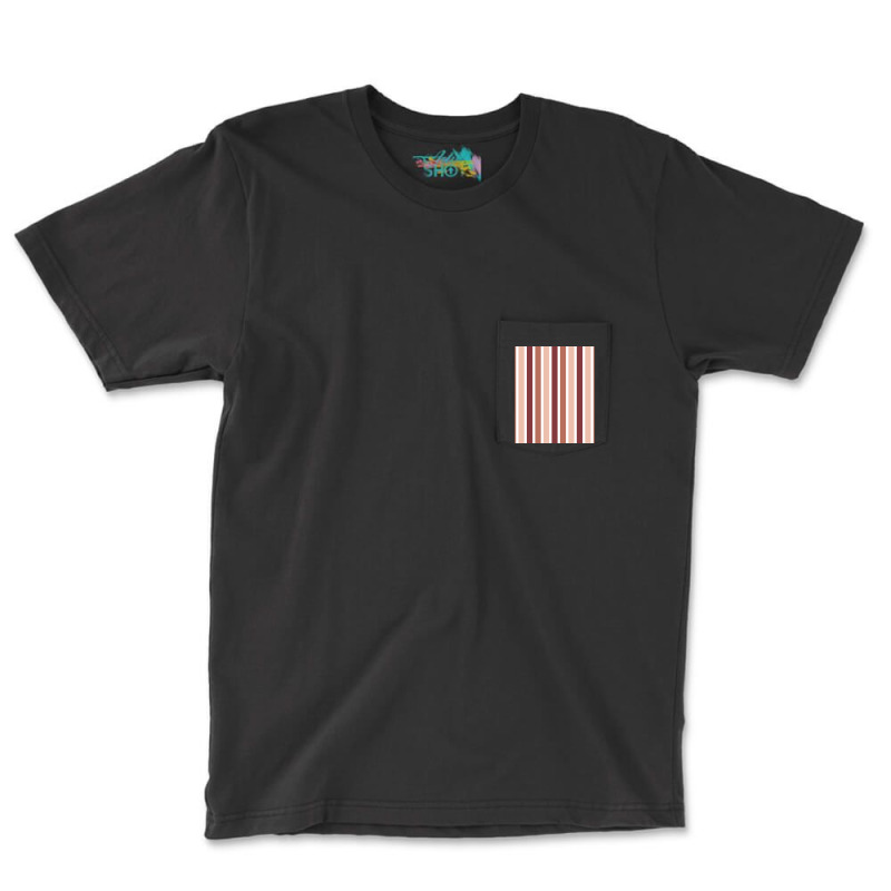 Vertical Striped Colors Skirt Graphic Pocket T-shirt | Artistshot