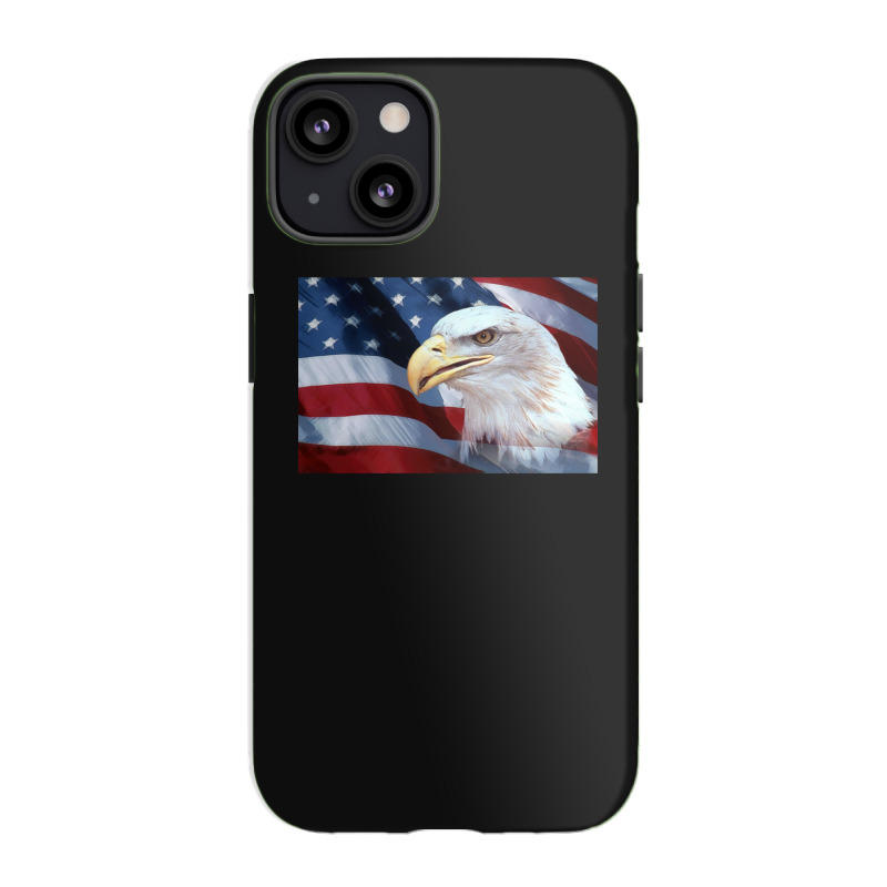 American Bald Eagle And American Flag Iphone 13 Case | Artistshot