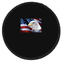 American Bald Eagle And American Flag Round Patch | Artistshot